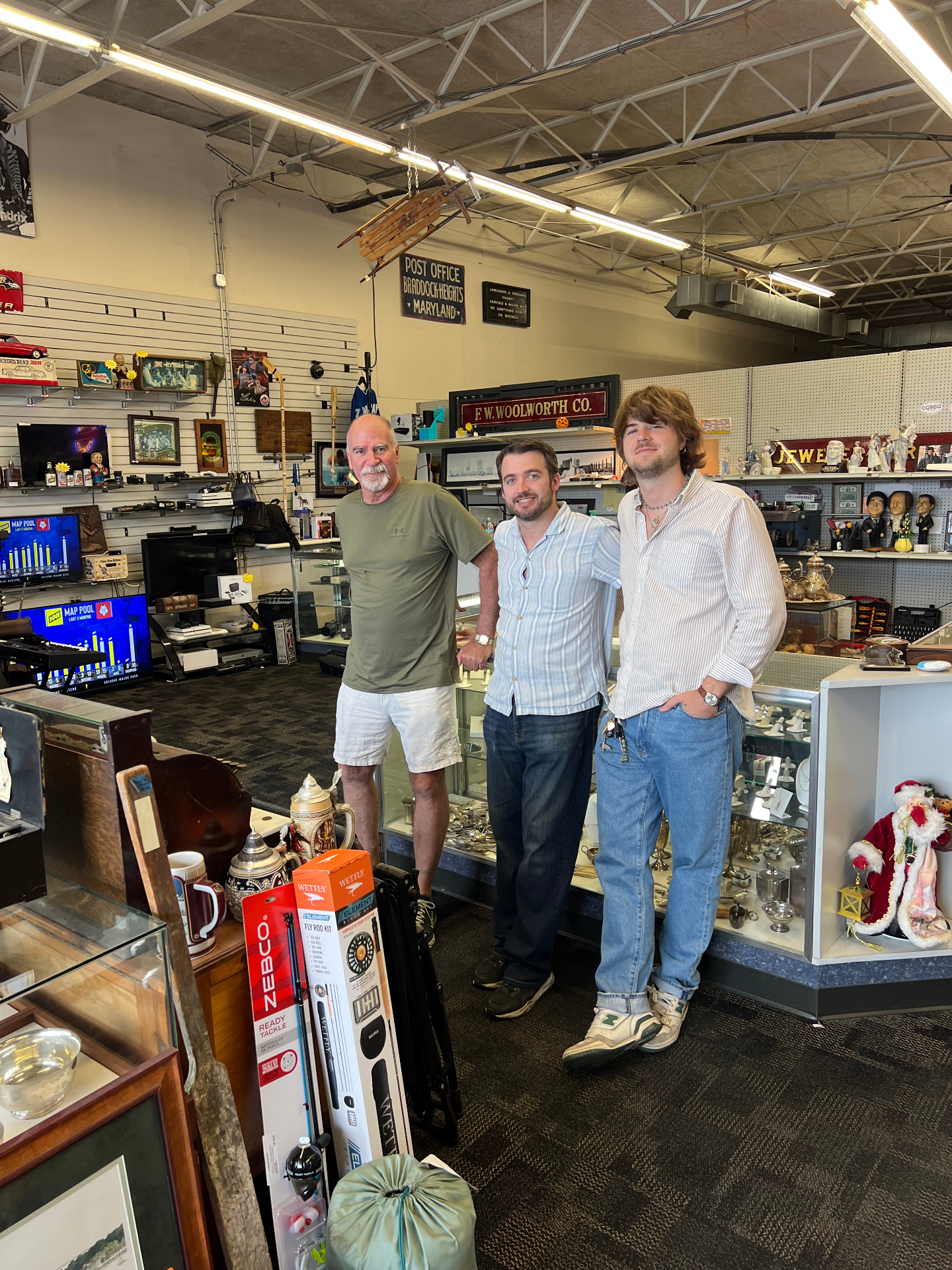 The Frederick Jewelry & Loan team inside the shop